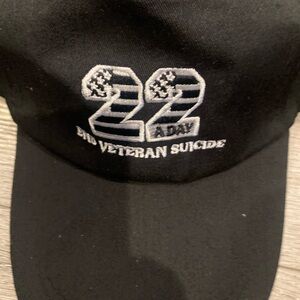 Black Embroidered Men's Hat